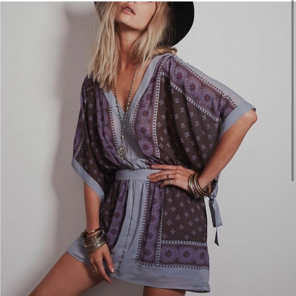 Free People Santa Cruz Kimono Mini Dress